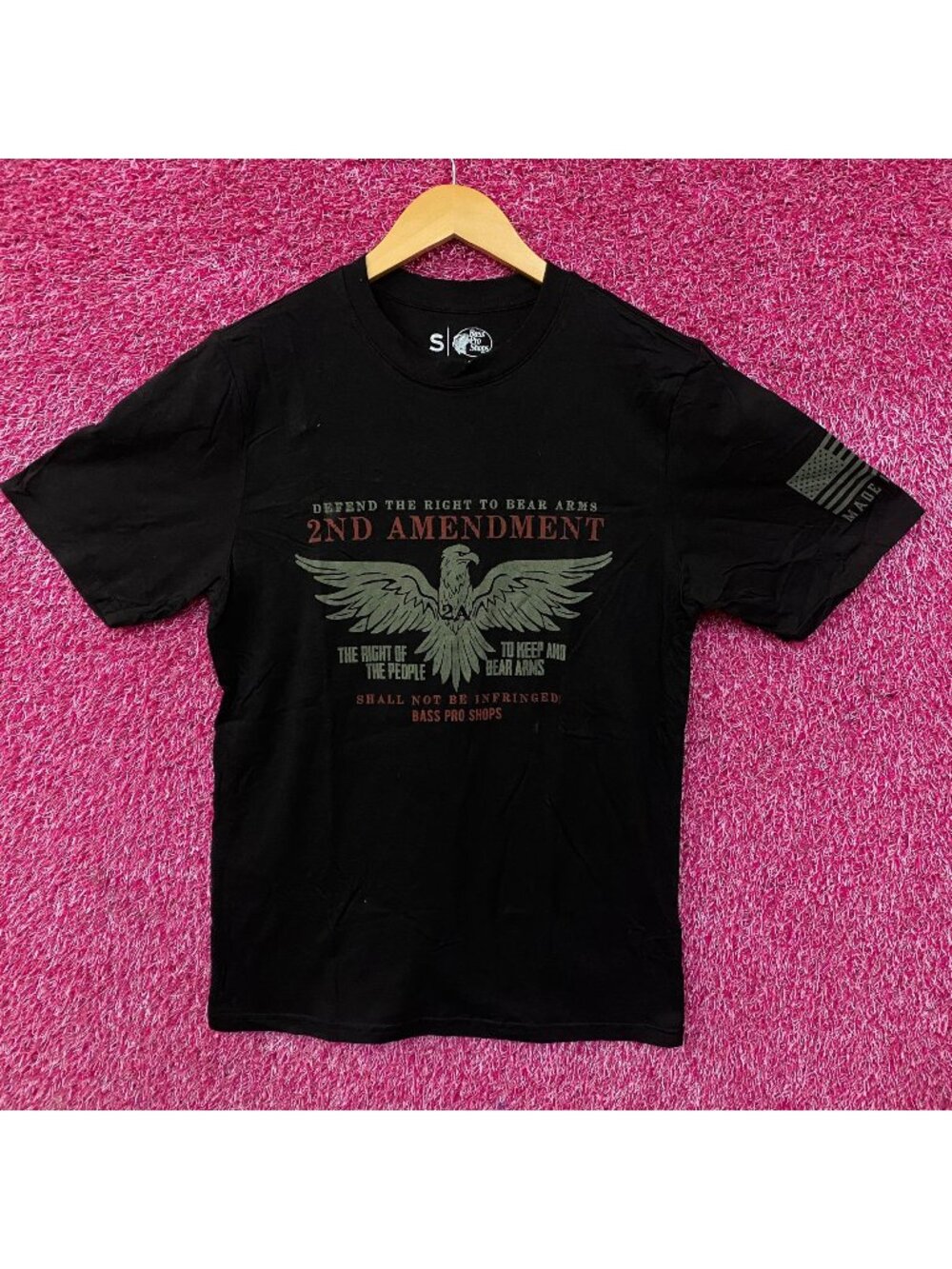 Bass Pro Shops 2nd Amendment Eagle Graphic T-shirt Small